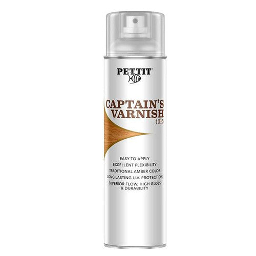 Pettit Captain's Varnish 1015 Amber Spar Varnish, 20 oz Aerosol Spray