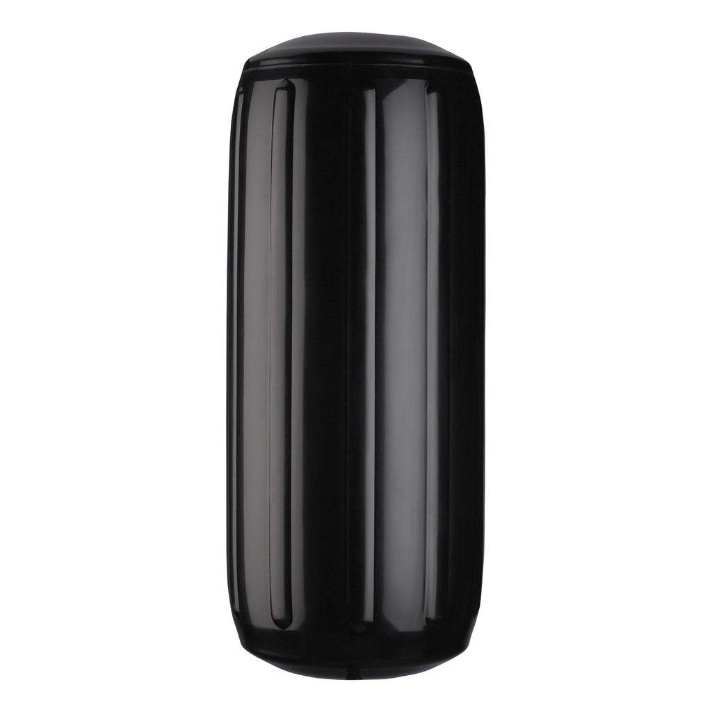 Polyform HTM-2 Hole-Through-Middle Boat Fender, 8.5 x 20.5 Inch, for 20-30 Ft Boats - Black, White, or Blue