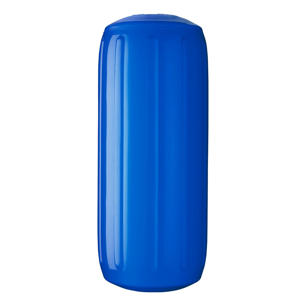 Polyform HTM-2 Hole-Through-Middle Boat Fender, 8.5 x 20.5 Inch, for 20-30 Ft Boats - Black, White, or Blue