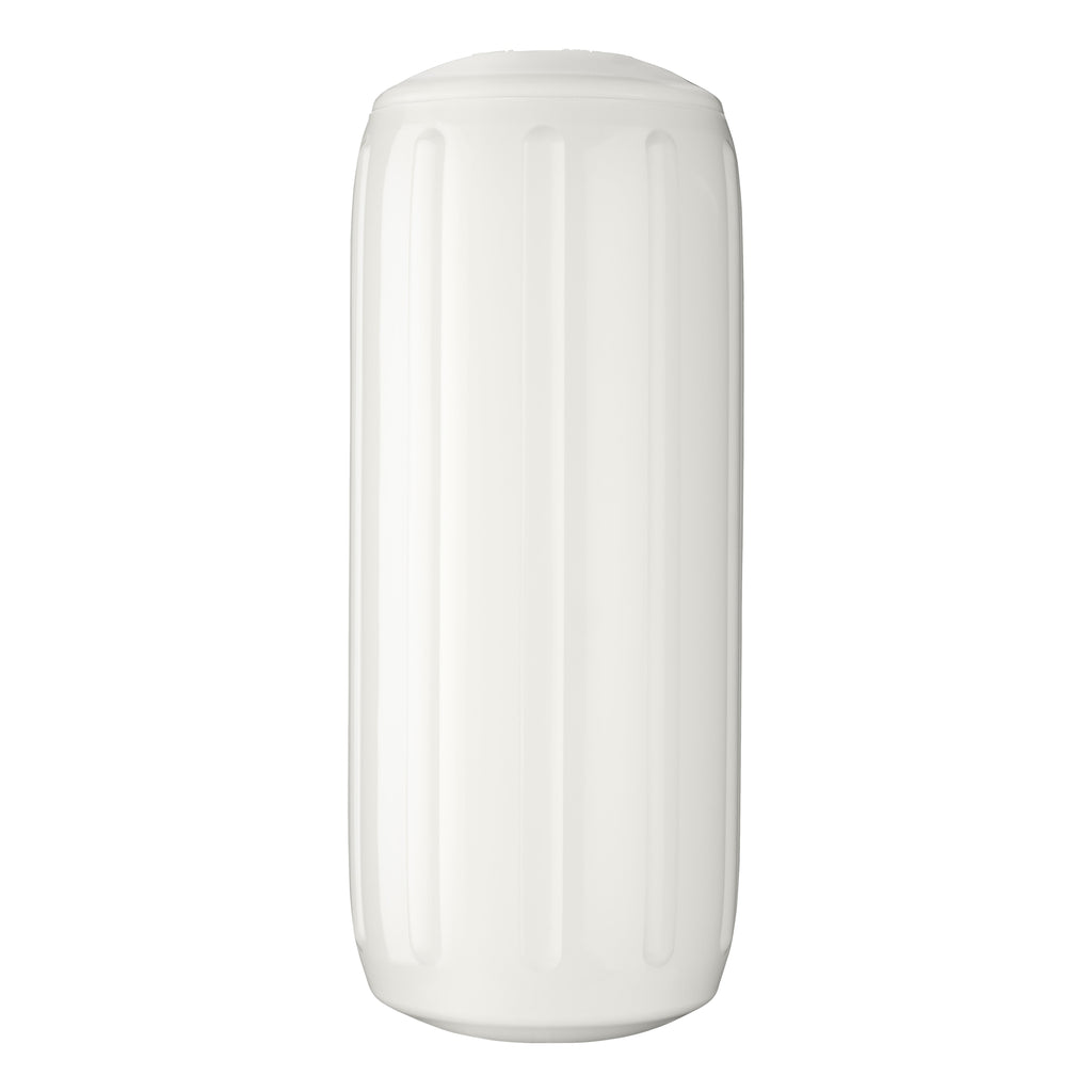 Polyform HTM-2 Hole-Through-Middle Boat Fender, 8.5 x 20.5 Inch, for 20-30 Ft Boats - Black, White, or Blue