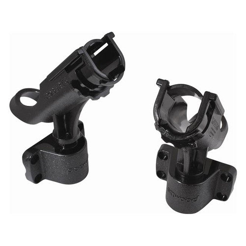 Attwood RH-4646 2-in-1 Rod Holders, Side Mount, Fixed Vertical Angle, Black, Sold as Pair