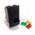 Sierra RK19500K Illuminated Rocker Switch, Off-On SPST with Dependent Pilot Light