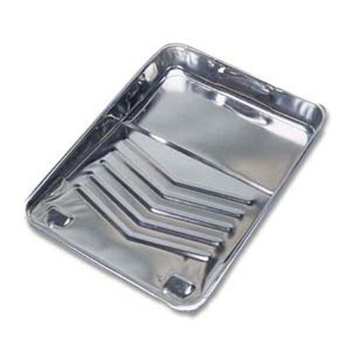 Redtree 9 Inch Metal Roller Paint Tray with Ladder Lock Legs and Extra Deep Well