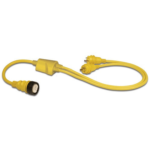 Marinco RY504-2-30 Y-Adapter, 50A 125/250V to Two 30A 125V, Marine Shore Power