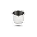 Whitecap Industries 316 Stainless Steel Cupholder with Drain, S-3509C