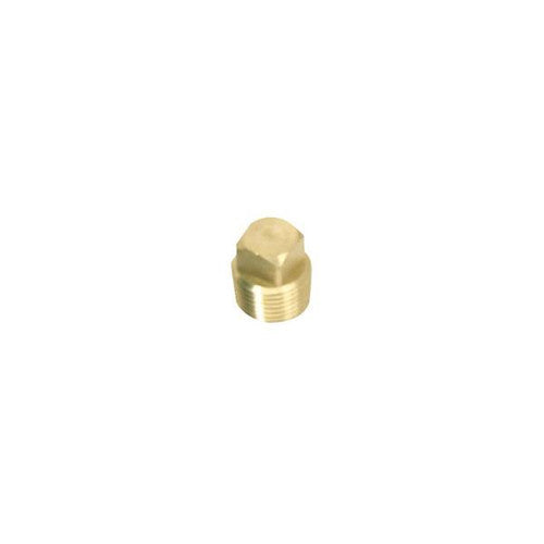 Whitecap Industries 1/2 Inch Brass Drain Plug, Packaged, S-5052C