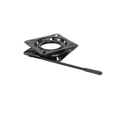 Springfield 1100018 Locking 12-Way Seat Swivel, 6-3/4 Inch Square, Black E-Coat Finish