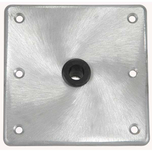 Springfield Kingpin Base, 7 Inch x 7 Inch, Satin Aluminum
