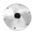 Springfield Spring-Lock Base, Round 9 Inch, Aluminum, Satin Finish