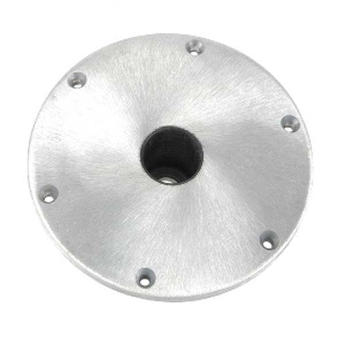 Springfield Spring-Lock Base, Round 9 Inch, Aluminum, Satin Finish