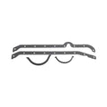 Sierra 18-0411 Oil Pan Gasket Set, Replaces 27-90458A1 & 27-90458, for Mercruiser GM 350 CID (5.7L) Starboard Dipstick Engines
