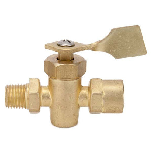 Moeller 1/4 in. NPT Brass Fuel Shut-Off Valve, Male/Female
