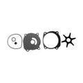 Sierra 18-3211 Water Pump Impeller Repair Kit, Replaces 384956, for Johnson/Evinrude Outboard Motors