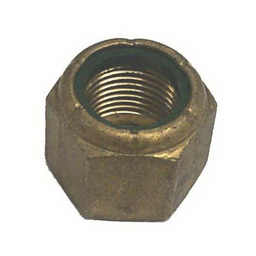 Sierra Prop Nut 18-3700, Brass, Replaces Mercury Marine 11-52707, Fits Force Outboard 120, 125 & 150 HP