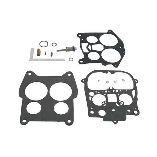 Sierra 18-7077 Carburetor Kit, Mercury Marine 1397-8952 Equivalent, Rochester 4BBL Quadra Jet, White