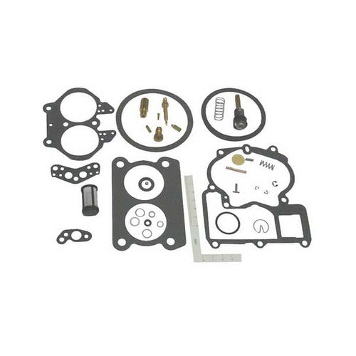 Sierra Carburetor Kit 18-7097, Replaces MerCruiser 1389-8490A2, Fits M2/Mercarb 2-Barrel Bottom Fill Carburetors