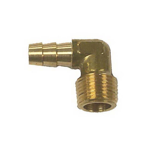 Sierra Fuel Elbow 18-8072, Replaces 174177, 3/8 Inch Hose Barb x 3/8 Inch NPT Thread for Ford V8 Small Block