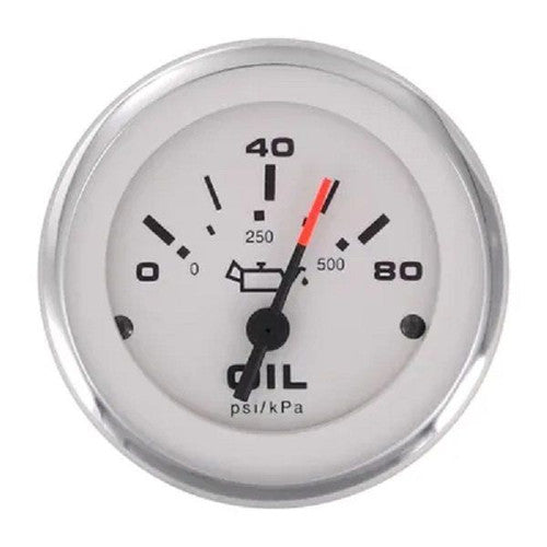 Sierra 59653P Lido 80 PSI Fog-Resistant Oil Pressure Gauge, 2 Inch Dial