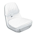 Moeller ST2070-HD Heavy Duty Helm Seat, Cushion, and Mounting Plate Set, White
