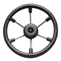 SeaStar Talon SW56811P Boat Steering Wheel, Black 3-Spoke, Fits Standard 3/4 Inch Tapered Helm Shafts