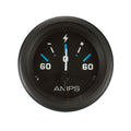 Sierra 68389P Eclipse Ammeter Gauge, 2 Inch, 60-0-60 Dial Range, Scratch Resistant Glass Lens