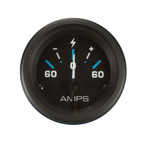 Sierra 68389P Eclipse Ammeter Gauge, 2 Inch, 60-0-60 Dial Range, Scratch Resistant Glass Lens