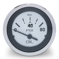 Sierra Oil Pressure Gauge, Sterling 2 Inch Dial, 0-80 PSI, Part Number 63479P