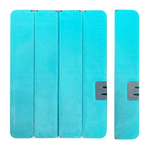Toadfish Stowaway Cutting Board - Folding 12 x 16 Inch HDPE Cutting Board with Built-In Knife Sharpener