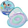 SwimWays Baby Spring Pool Float with Canopy - Mermaid & Shark Designs, Infant Float for Ages 9-24 Months