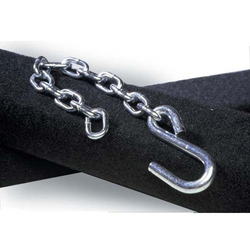 Tie Down Engineering Bow Safety Chain, 3/16 in. X 15-1/2 in. Zinc-Plated Steel with 3/8 in. S-Hook
