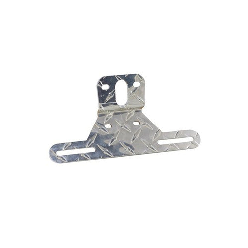 Tie Down Engineering License Plate Bracket 86565, Aluminum Tread Plate, Universal Multi-Hole Trailer Mount
