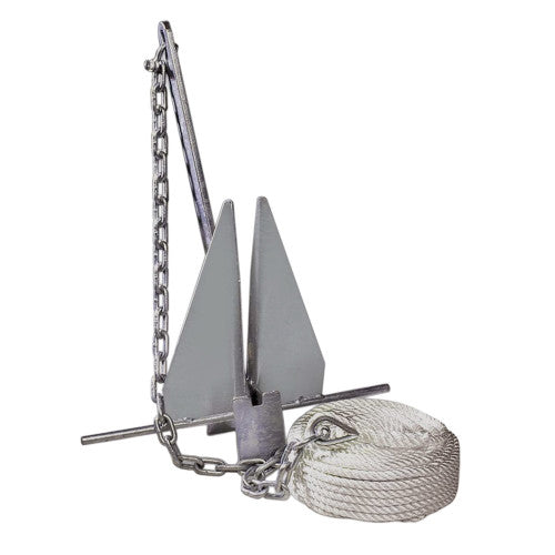 Tie Down Engineering #8 Anchor Kit 95095 Super Hooker Anchor with 100 ft Nylon Line, Boats 16-24 ft