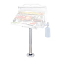 Magma T10-185 Double Locking Stowable Pedestal Mount, 28 Inch Aluminum Mount for Rectangular Grills and Fillet Tables