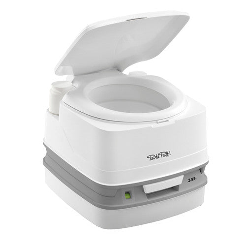 Thetford Porta Potti 345 Portable Boat Toilet, Piston Pump Flush, White