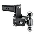 B&W Tow & Stow TS20037B Adjustable 2-Ball Mount, 2-1/2 Inch Shank, 5 Inch Drop, 14,500 lb GTW, Black