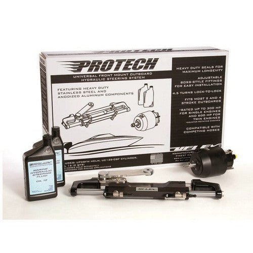 Uflex PROTECH 1.1 Front Mount Outboard Hydraulic Steering System with UC128-OBF/1 Cylinder