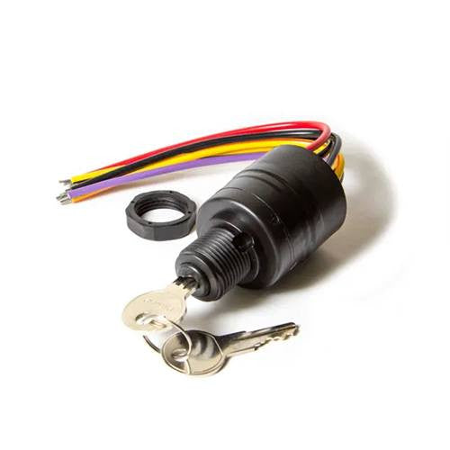 Sierra MP41070-2 Push to Choke 3-Position Ignition Switch for Mercury Control Boxes, White