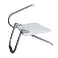JIF Marine EEQ1 Outboard Transom Swim Platform with Single-Step Fold-Down Ladder, Stainless Steel Arm