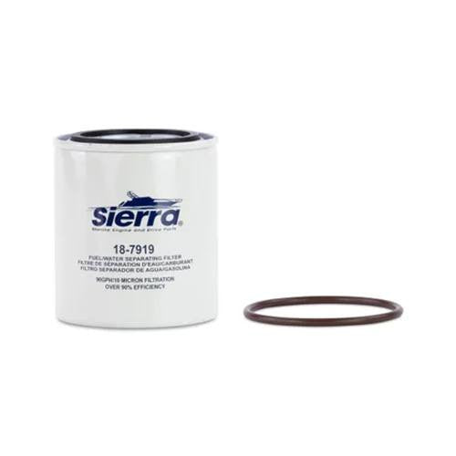 Sierra 18-7919 Spin-On Fuel Water Separator Filter, 10 Micron, Replaces Mercury 35-809097