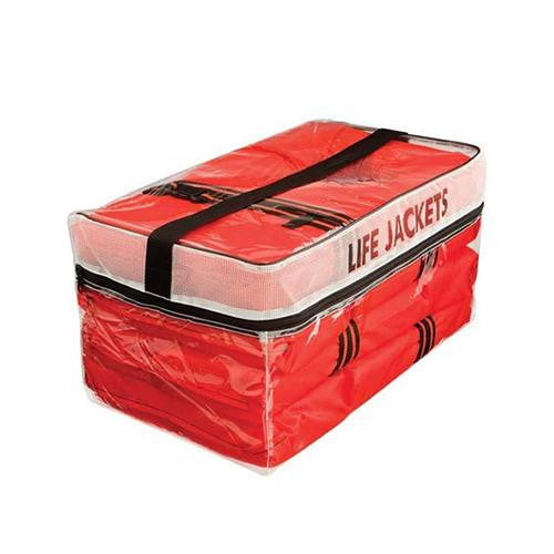 Kent Type II Life Jacket Pack with Storage Bag, 4 Adult Vests, Orange - 102200-200-004-12