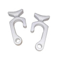 Taylor Made Products 1093 Rail Mount Fender Line Clip for 7/8 Inch Rails, White (Pair)