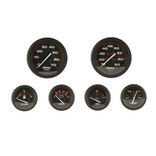 Sierra 68363P Amega Domed 6-Gauge Inboard/Sterndrive Instrument Set
