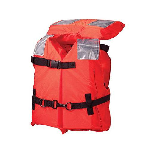 Kent Type I Commercial Foam Children's Life Jacket, USCG Approved for Children Under 90 lbs, Orange