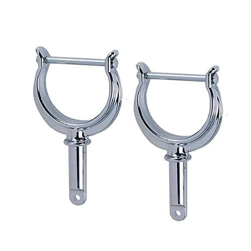 Perko North River Rowlock Horns 1227DP0ZNC, Plain Finish, 1-3/4 Inch Between Horns, Sold in Pairs