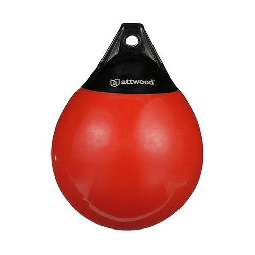 Attwood Anchor Buoy, 9 Inch, Fluorescent Orange Marine-Grade Vinyl, Model 9350-4