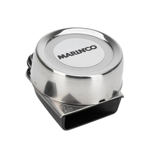 Marinco 10035 Mini Compact Electric Boat Horn, 12V Stainless Steel, 106dB, OEM AFI10035
