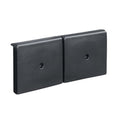 JIF Marine FBF1 Side Bumper, Black Plastic Dock Fender, 10 Inch Wide End