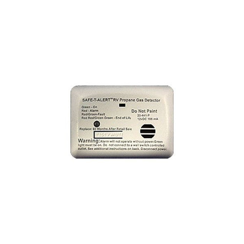 RV Propane Alarm - White Surface Mount, 12 VDC Hard-Wire, Part 20-441-P-WT