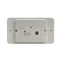 Safe-T-Alert 62 Carbon Monoxide Alarm, White Flush Mount with Trim Ring, 12 Volt Hardwire, MWD-62-542-WT-TR