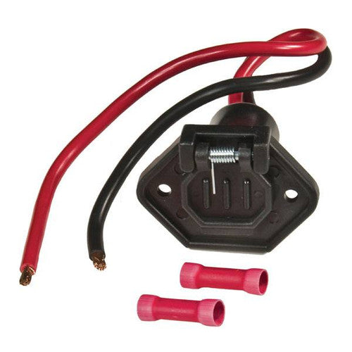 Sierra WH10610-1 V-Groove Male Boat Side Trolling Motor Plug, 12 Volt, Use with WH10600-1 Socket
